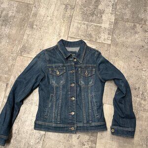 Women’s Sz M Cottura Denim Jacket Distressed